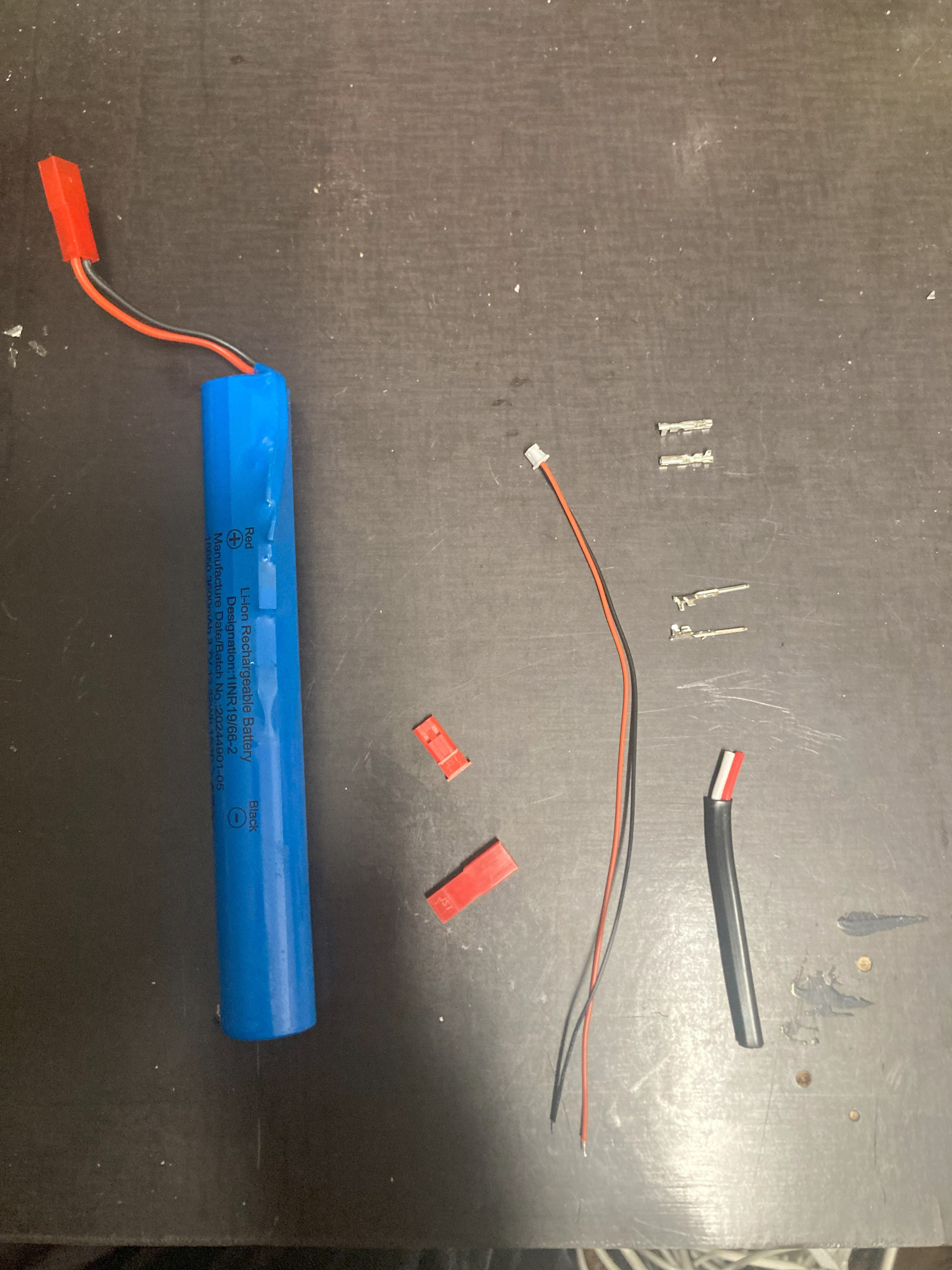 The components for the Y-cable