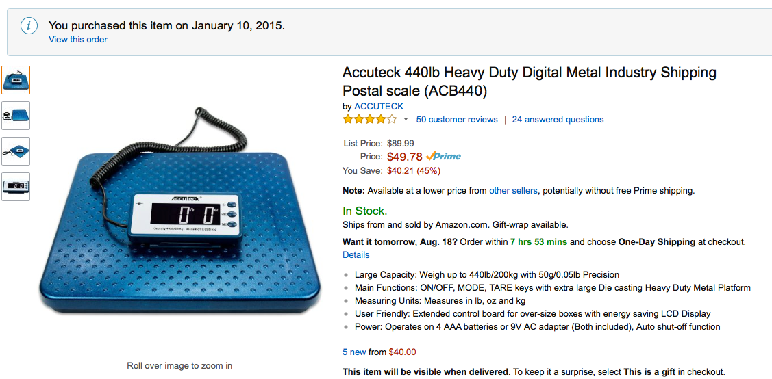 Accuteck Postal Scale - How to Calibrate Digital Shipping Scale 