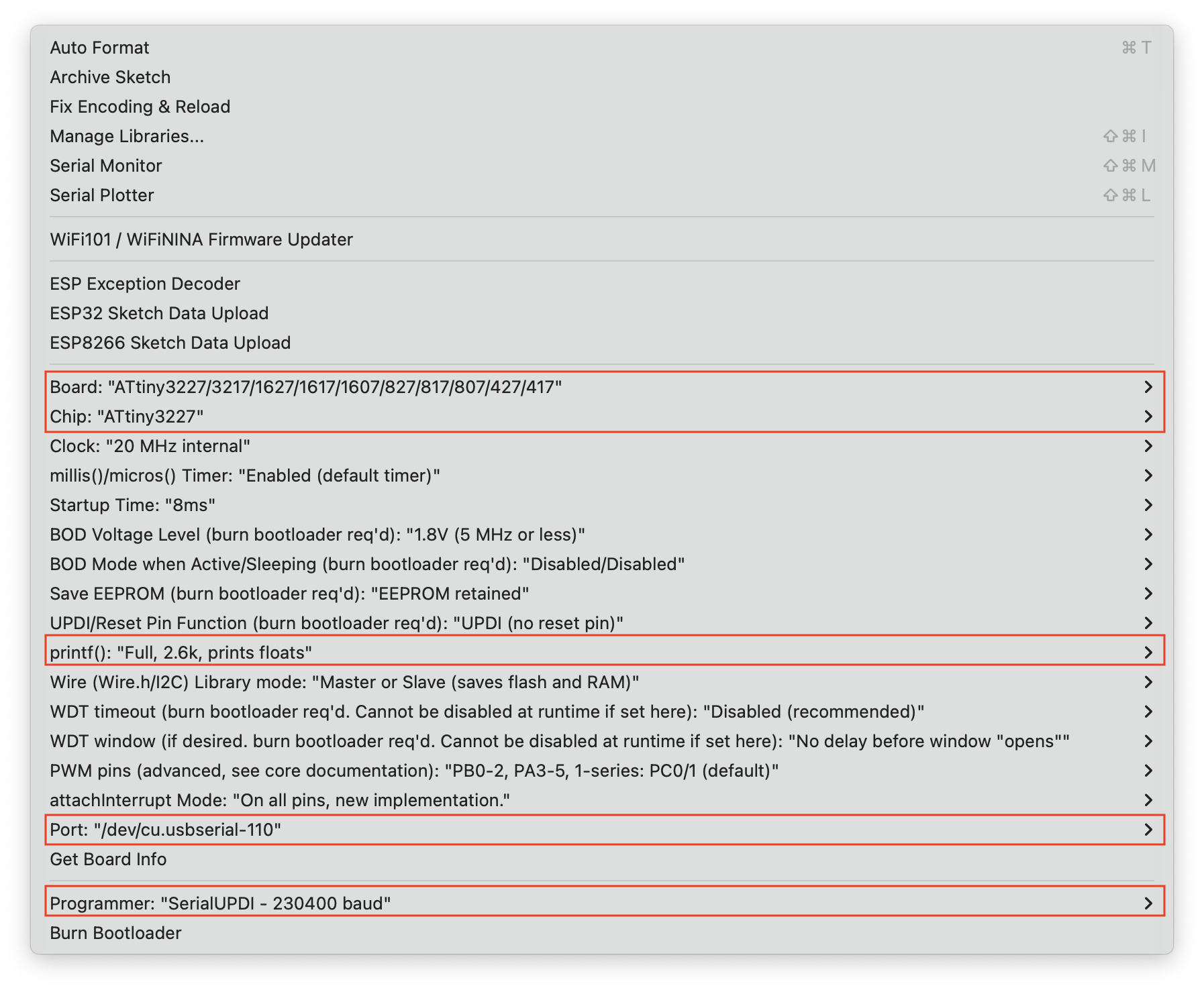 "enable printf from Arduino IDE"