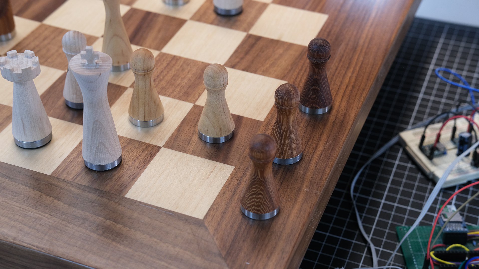 PHANTOM. The Robotic Chessboard Made of Real Wood by Wonder Substance —  Kickstarter