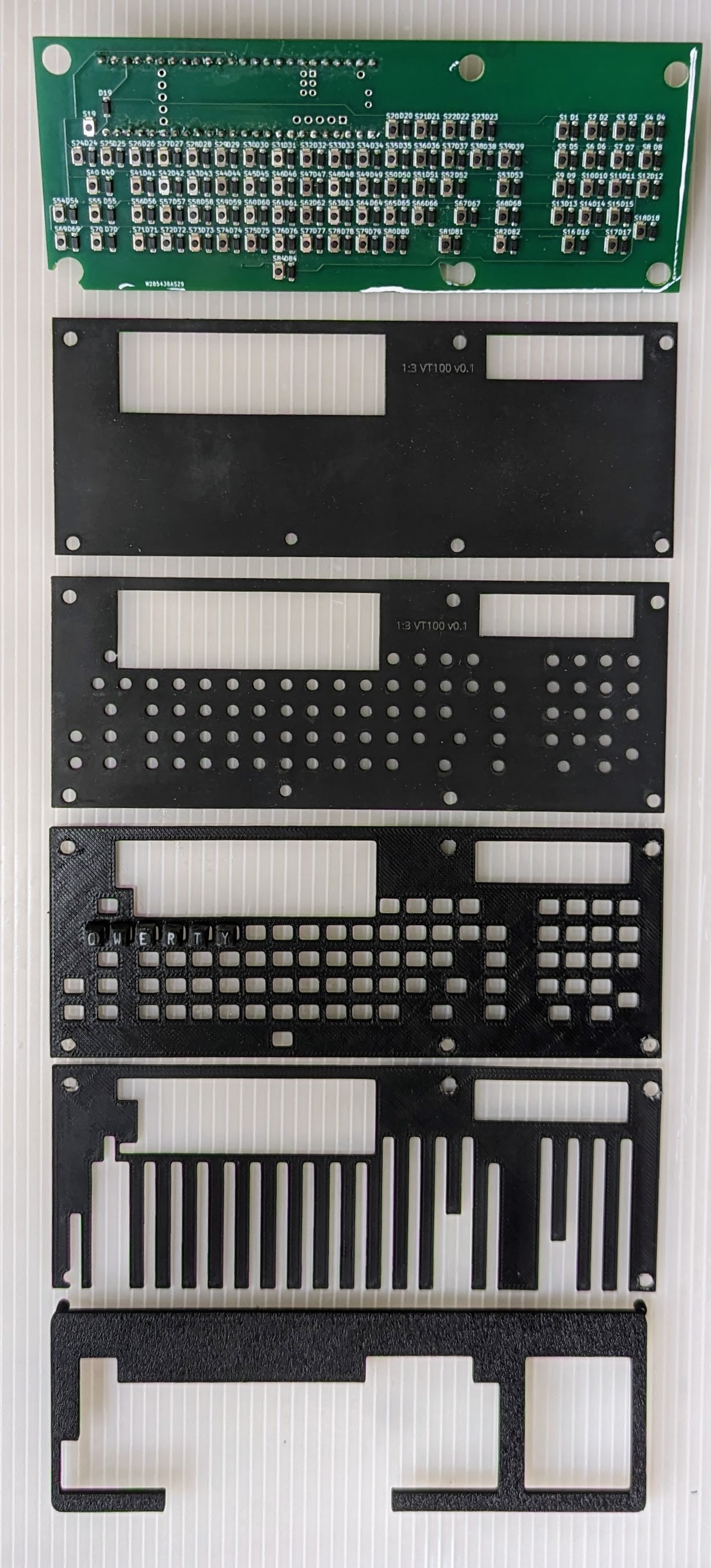 1:3 Scale VT100 with working keyboard | Hackaday.io