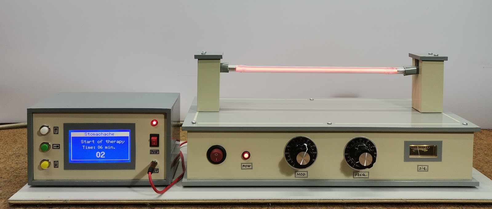 Advanced Plasma Rife Machine with internal Carrier Oscillator