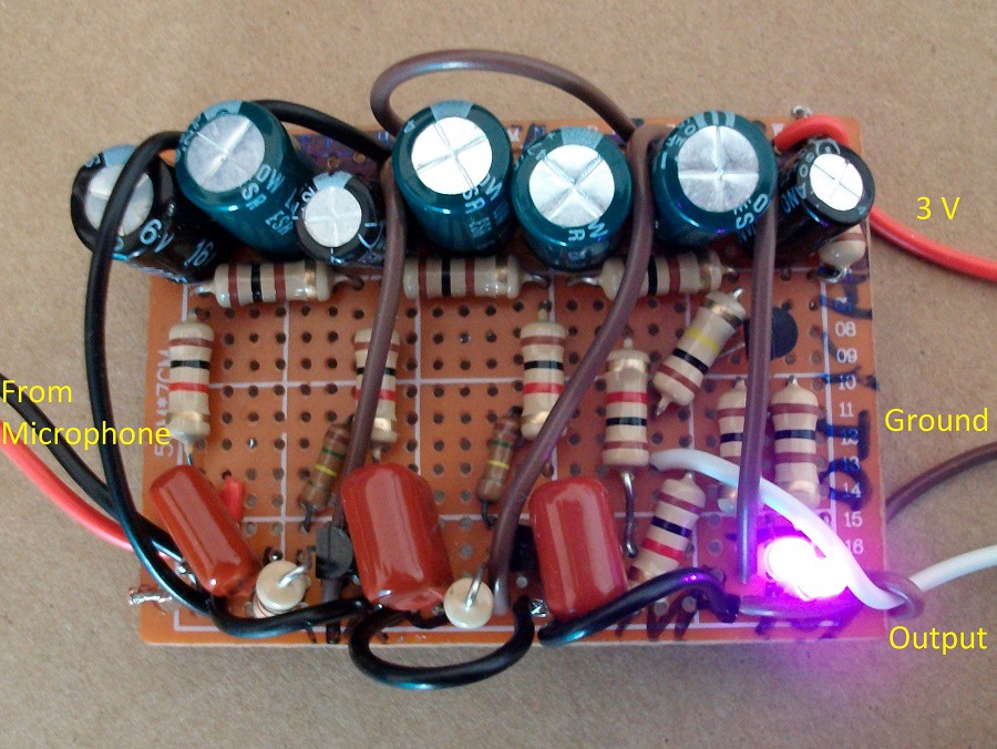 Transistor Microphone Amplifier DIY Electronics Hackaday.io