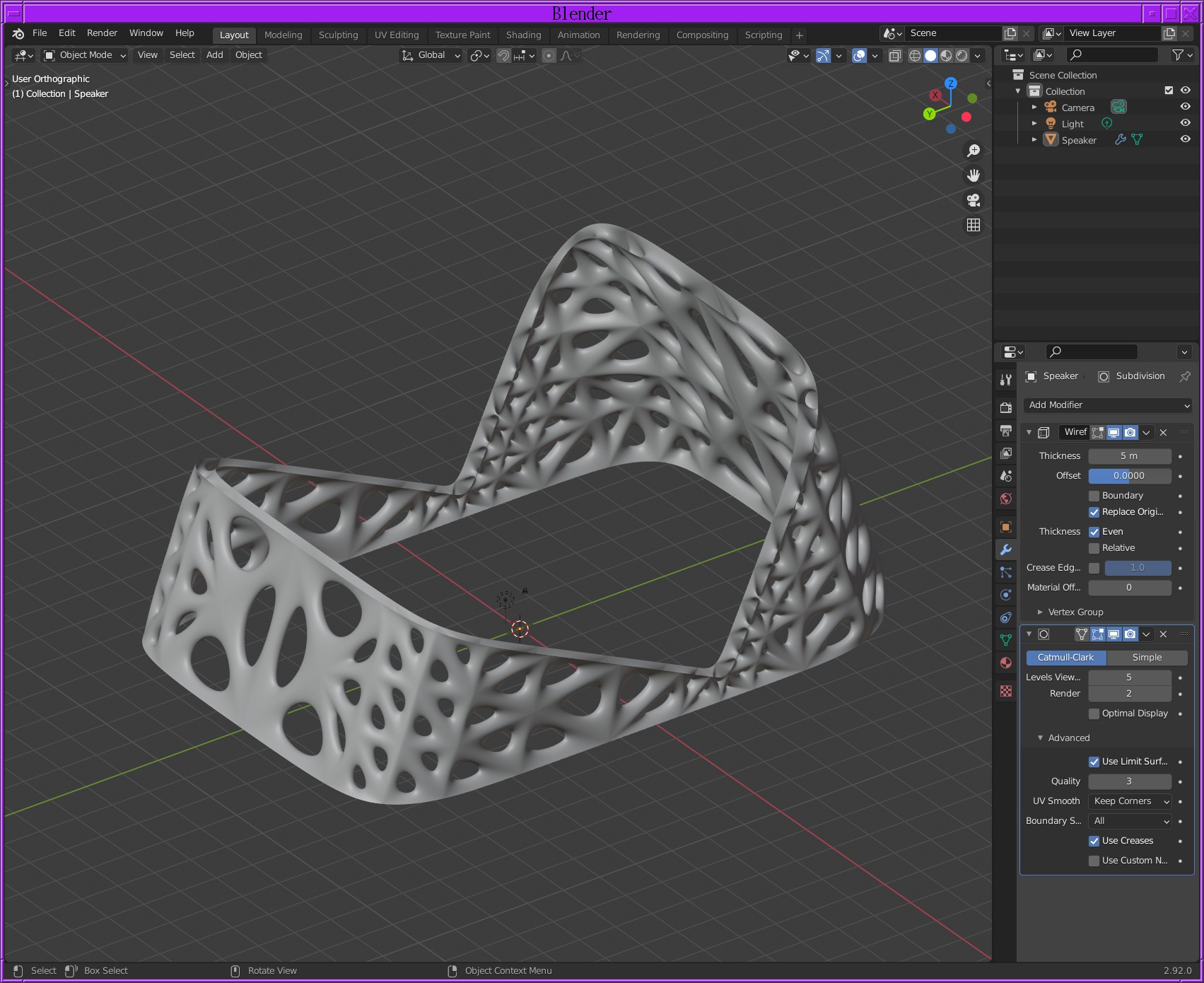 Voronoi Patterns In Blender Details Hackaday Io