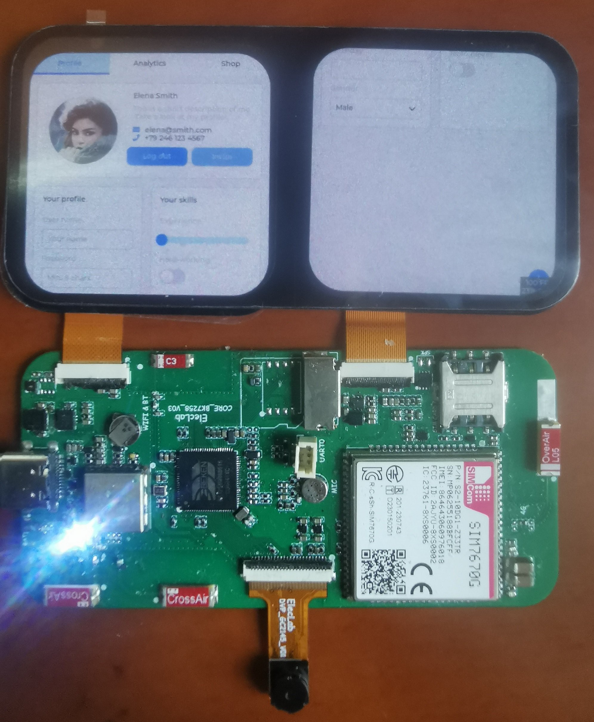 The new PCB supports RGB interface using BK7258 | Details | Hackaday.io