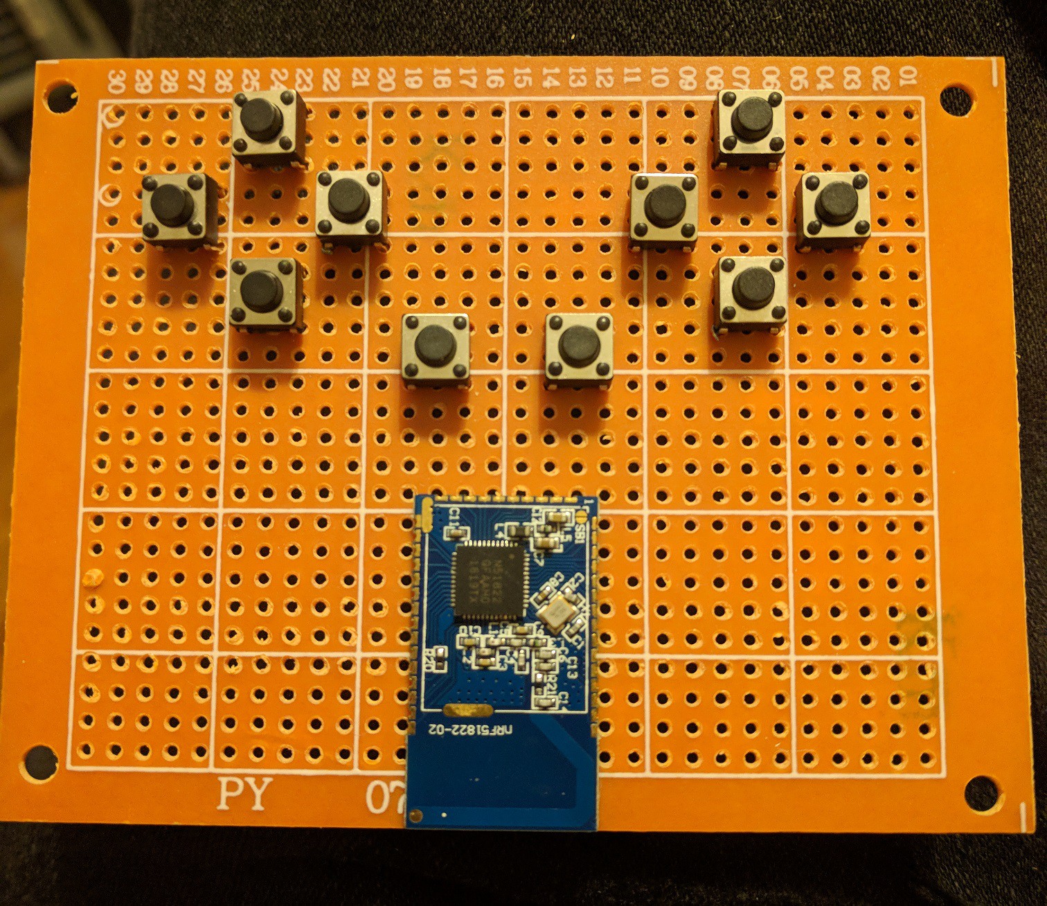 Perfboard prototype with WT51822-S2 | Details | Hackaday.io