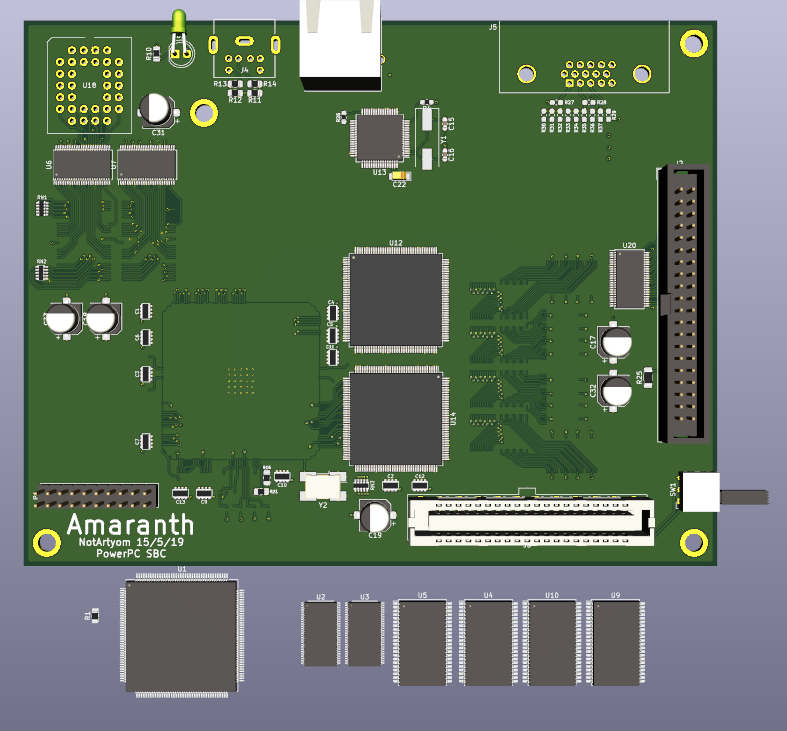 Amaranth PowerPC homebrew computer Hackaday.io