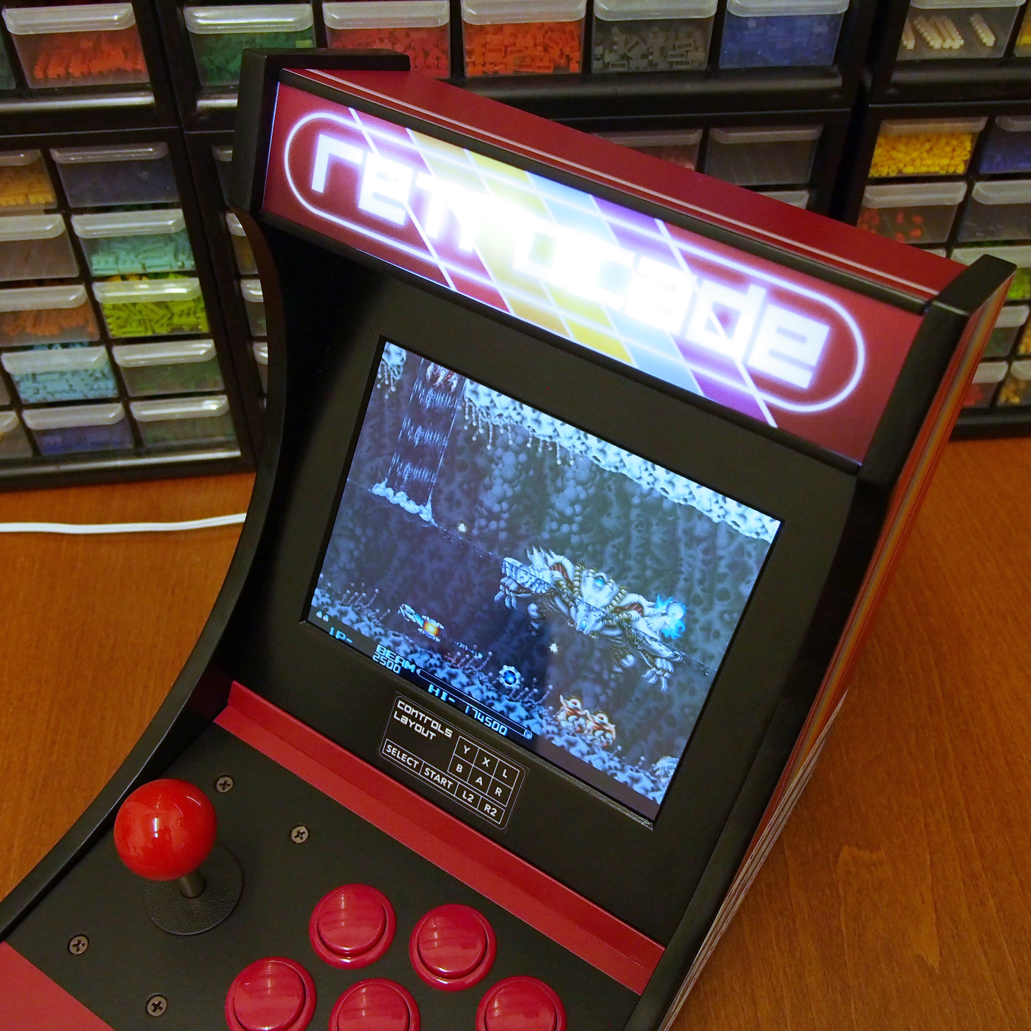 Desktop Arcade Machine : 3D Printed + RetroPie | Hackaday.io