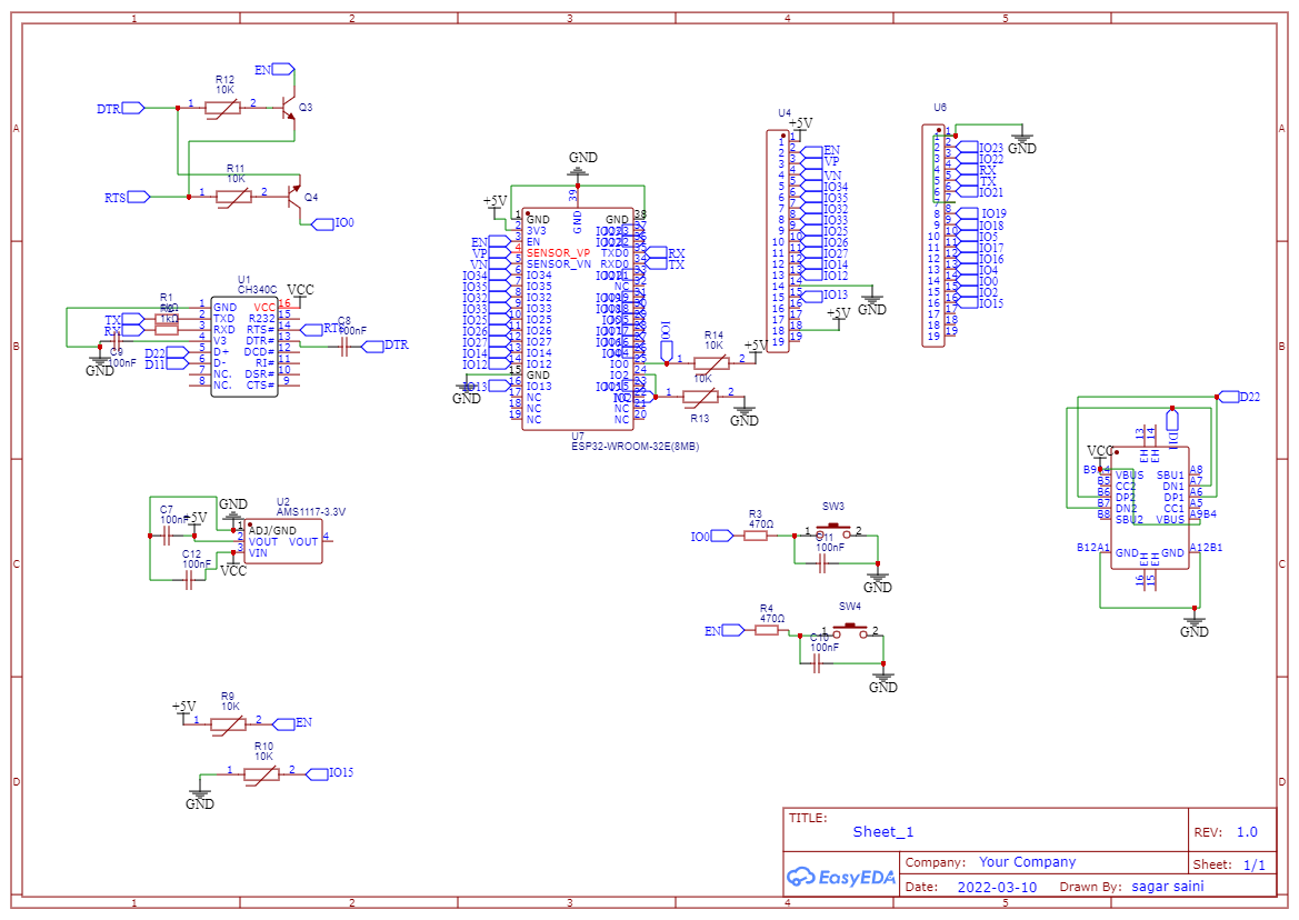 ESP32-WROOM-32 custom PCB not working (schematic) : r/esp32