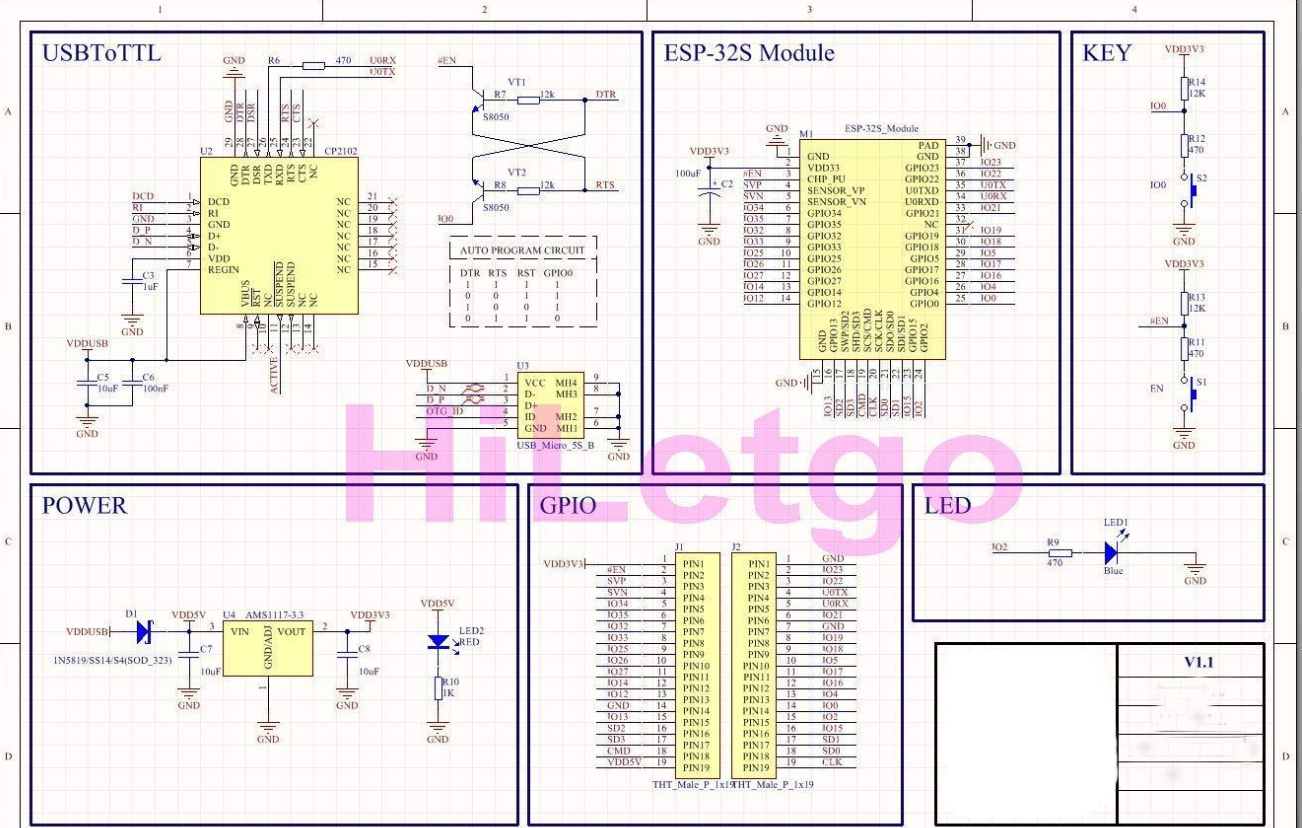 ESP32 ESP WROOM Chip microprocessors up to 600 DMIPS