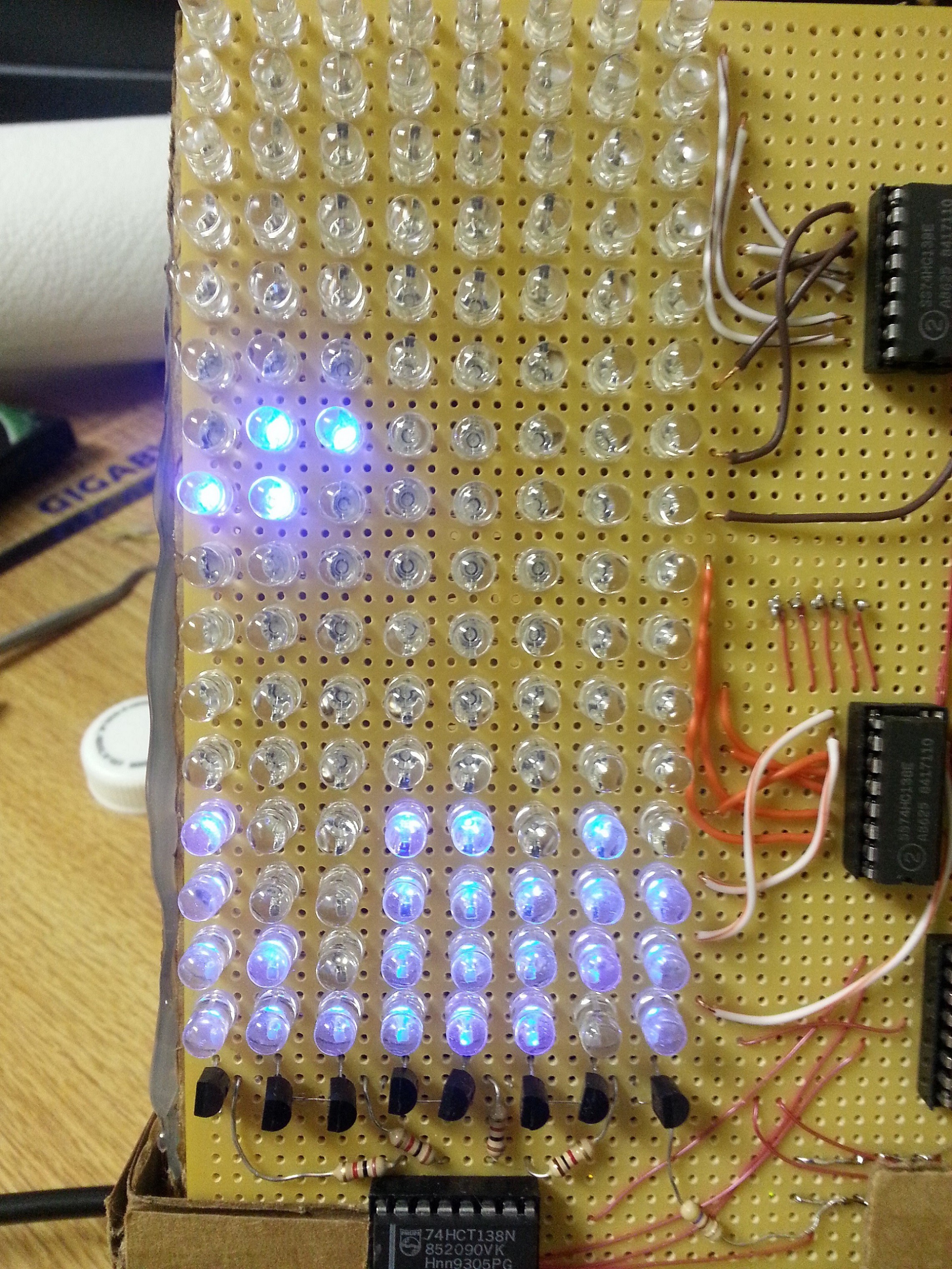 LED Matrix Tetris (class project) | Details | Hackaday.io