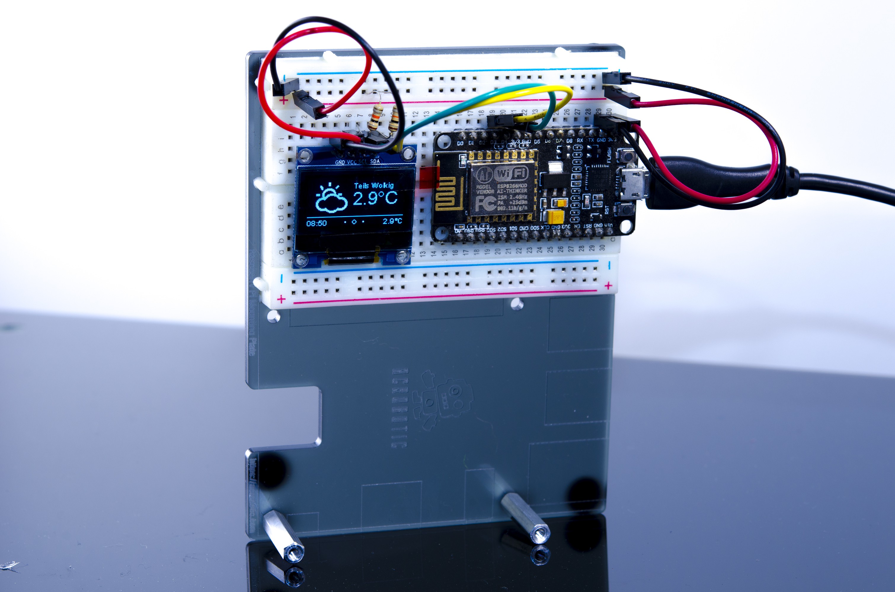 ESP8266 Adds WiFi To A 433 MHz Weather Station