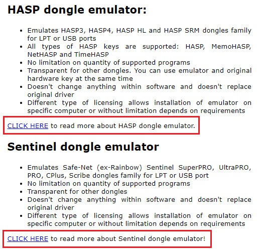 sentinel hl emulator