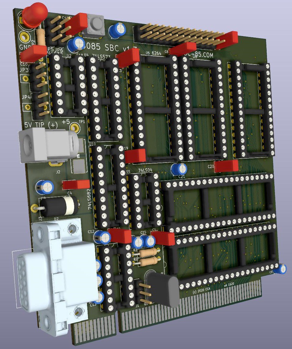 1pcs MINIMAX 8085 SBC NUOVO 8085 single board computer scheda di circuiti stampati Bare Board 