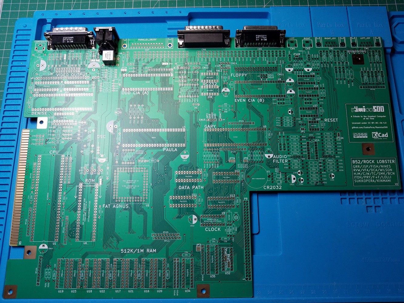 Project, Rämixx500 - Amiga 500+ Mainboard