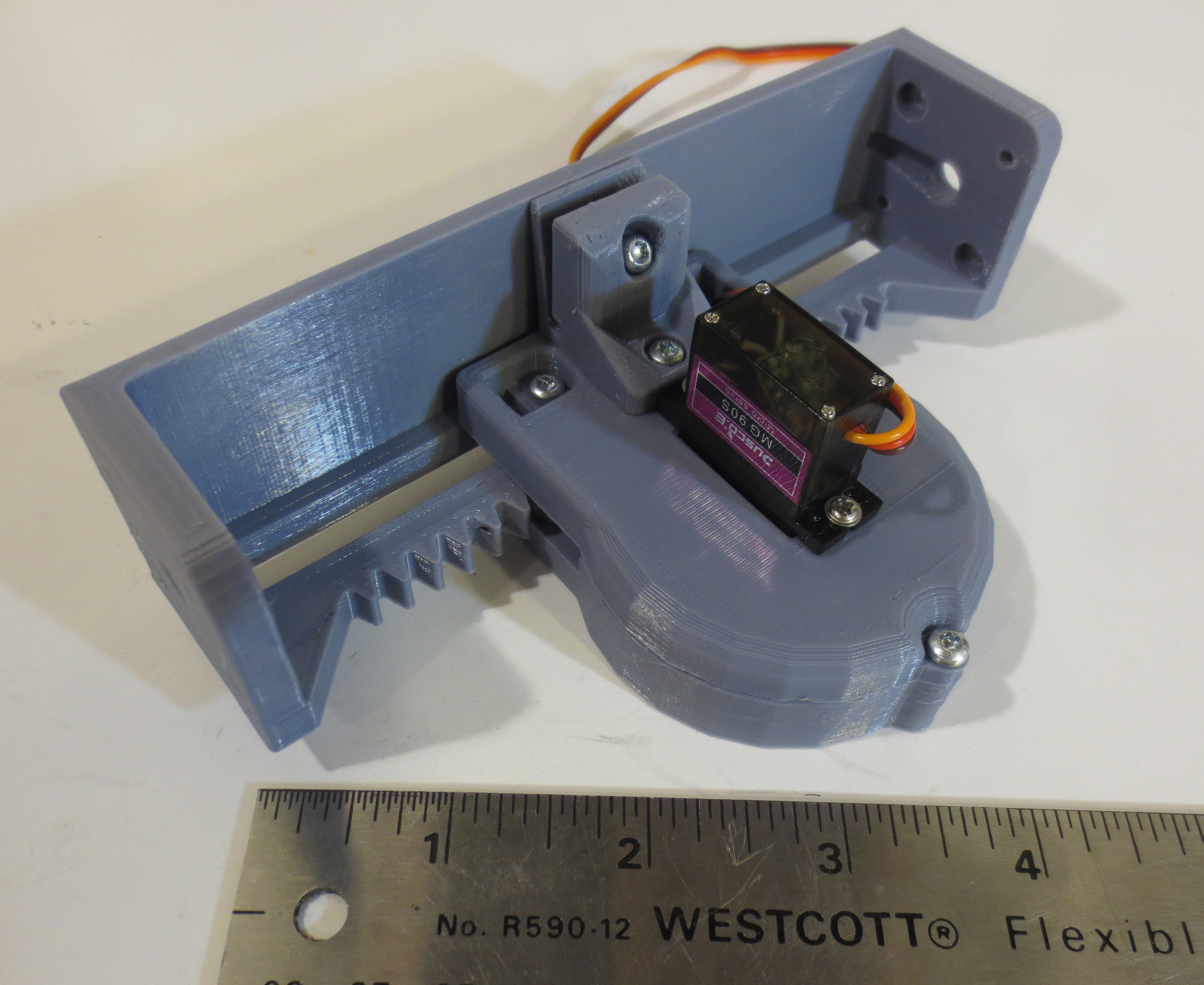3D Printed Servo Linear Actuator Details Hackaday.io