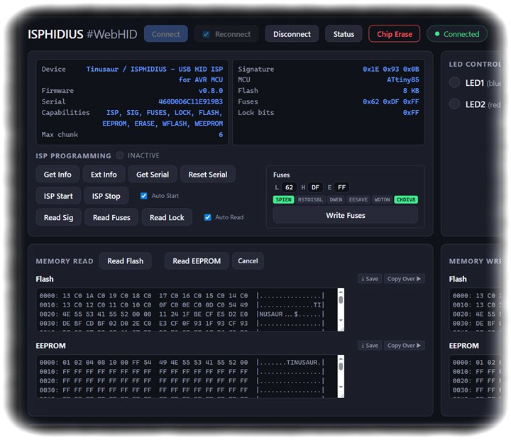 Gallery | ISPHIDIUS - USB HID device AVR ISP programmer | Hackaday.io