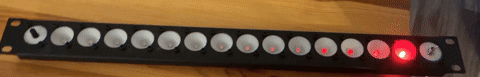 First test of LED scanner bar