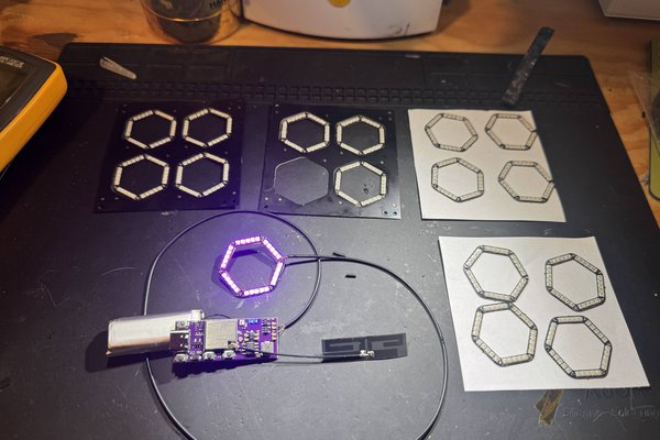 FlexiGlow:  Wearable Hexagon Neopixels