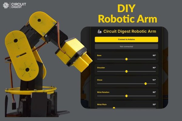 Arduino 6-DOF Robotic Arm with Web Interface