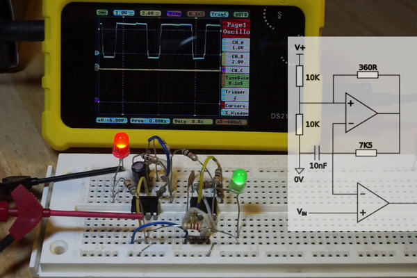 Rainbow LED Effects using PWM Generated by OpAmps