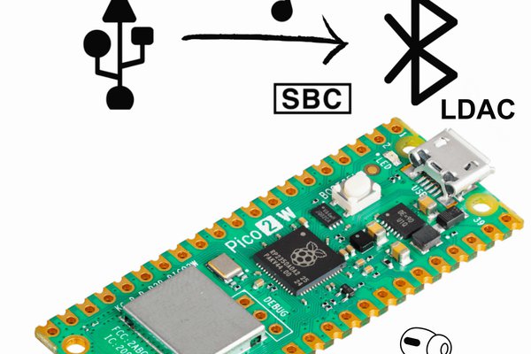USBPods — Pico 2 W to Bluetooth Audio Adapter