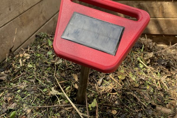 LORAWAN Compostheap solarpowered temperaturesensor