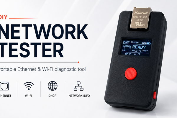 Pocket Network Tester — DIY Ethernet Diagnostics