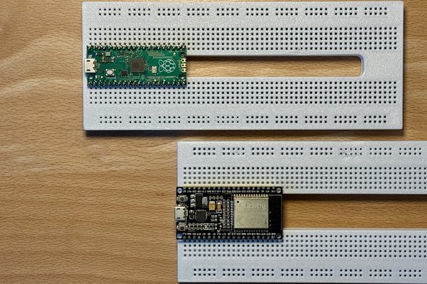 Wide-Board Breadboard for Pico, ESP32 and Similar