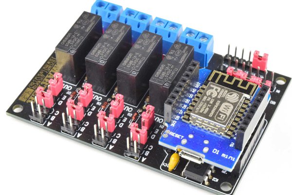 4-Channel Wi-Fi Relay DIY soldering Kit