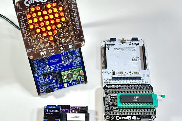 Core64 and Neon Pixels Controlled with 65uino