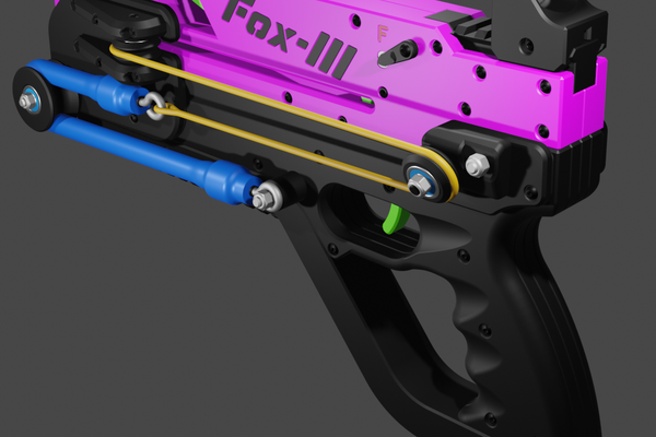 3D Printed Repeating Crossbow/Sling Shot Pistol