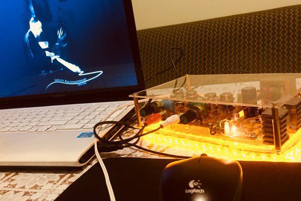 Simple classic Soviet amp from the 70's