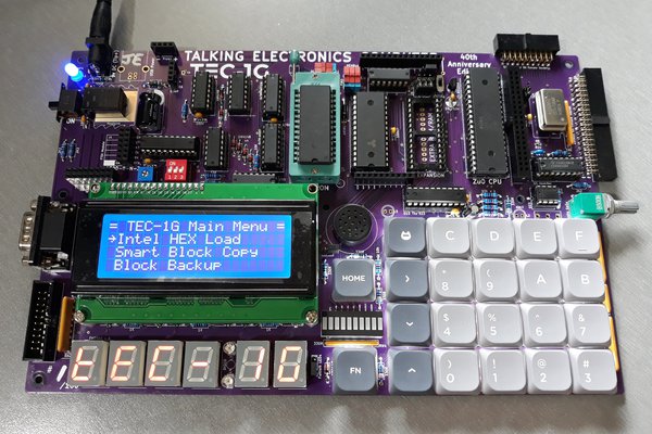 TEC-1G: 40 year Anniversary Z80 SBC