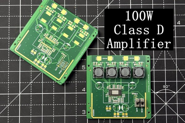 I Built a 100W Stereo Class-D Amplifier