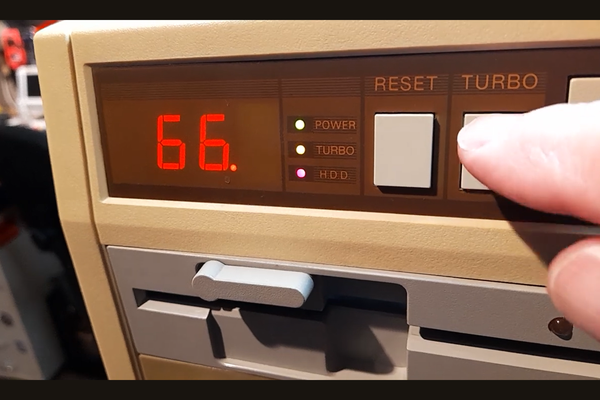 Fancified Animated Turbo Display for a 486