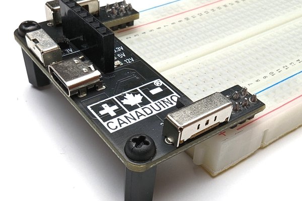 Breadboard Power Supply 3.3V, 5V, 12V and USB UART