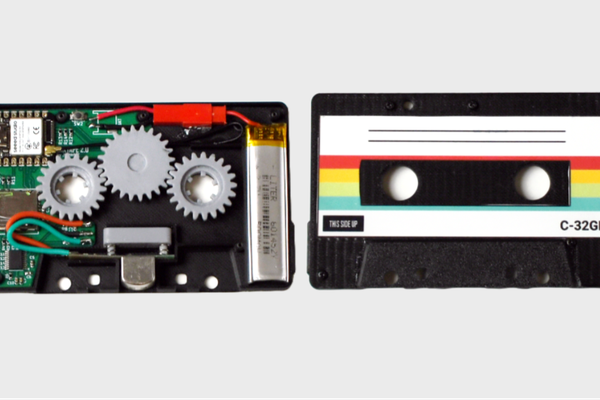 Mp3 player that only plays on real tape decks