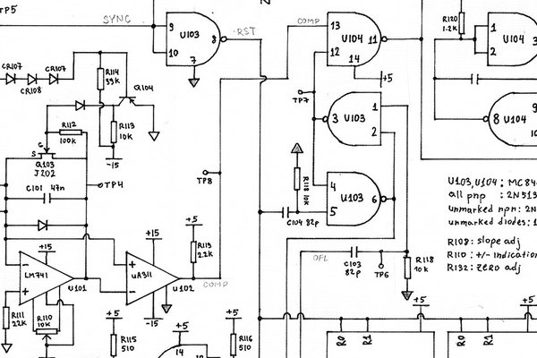 Reversed transistor makes a discrete voltmeter