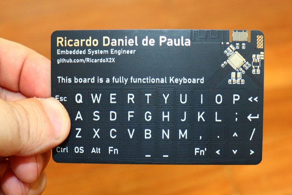 Capacitive Touch Keyboard Business Card