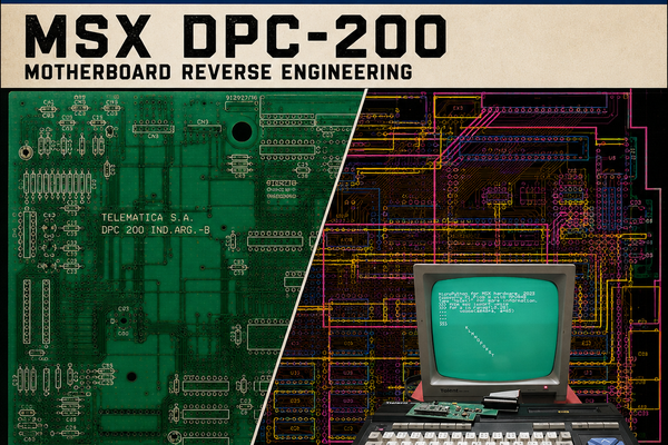 MSX DPC-200 Motherboard Reverse Engineering