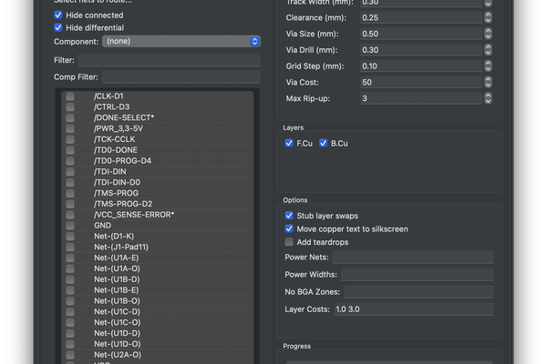 KiCad Automated Routing Tools