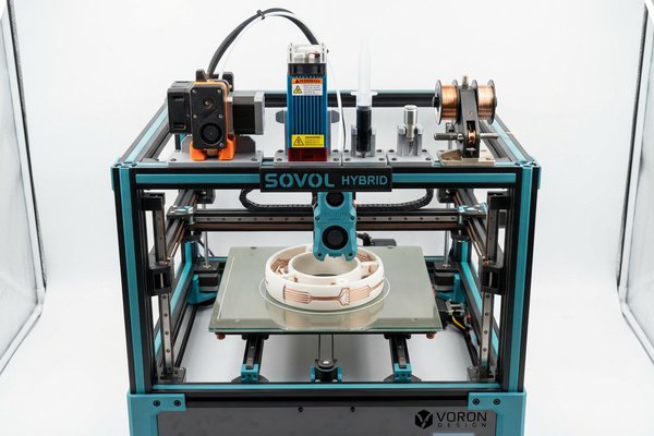 Hybrid MicroElectronics-Factory 3D Printer