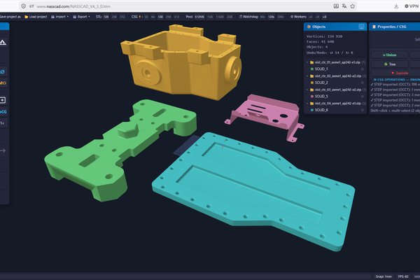 NASSCAD — A Free Browser CAD in a Single HTML File