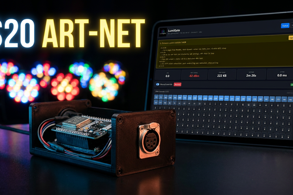 LumiGate — Art-Net / sACN to DMX512 Gateway