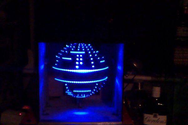 Spinning LED POV Display Sphere
