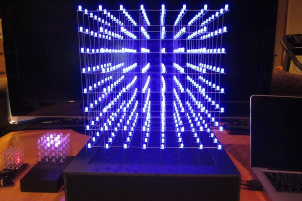 8x8x8 Blue LED Cube