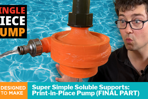 Can you Print-in-Place a Water Pump