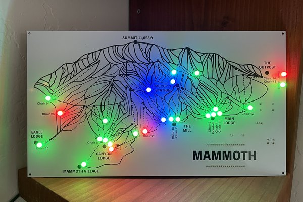 Trail Map Live Lift Status Ski Map - Mammoth CA