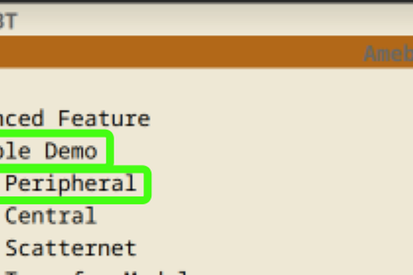 [BW20-12F Dev Kit] BLE Peripheral Example